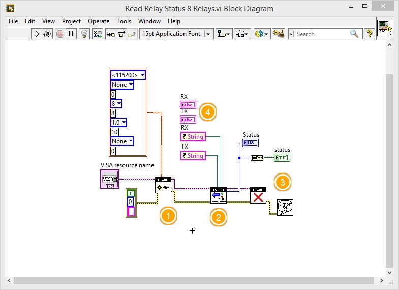 LabVIEW Relay switching and Status acquisition 2 ncd.io