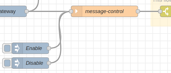 NCD USB Data Logging Message control node