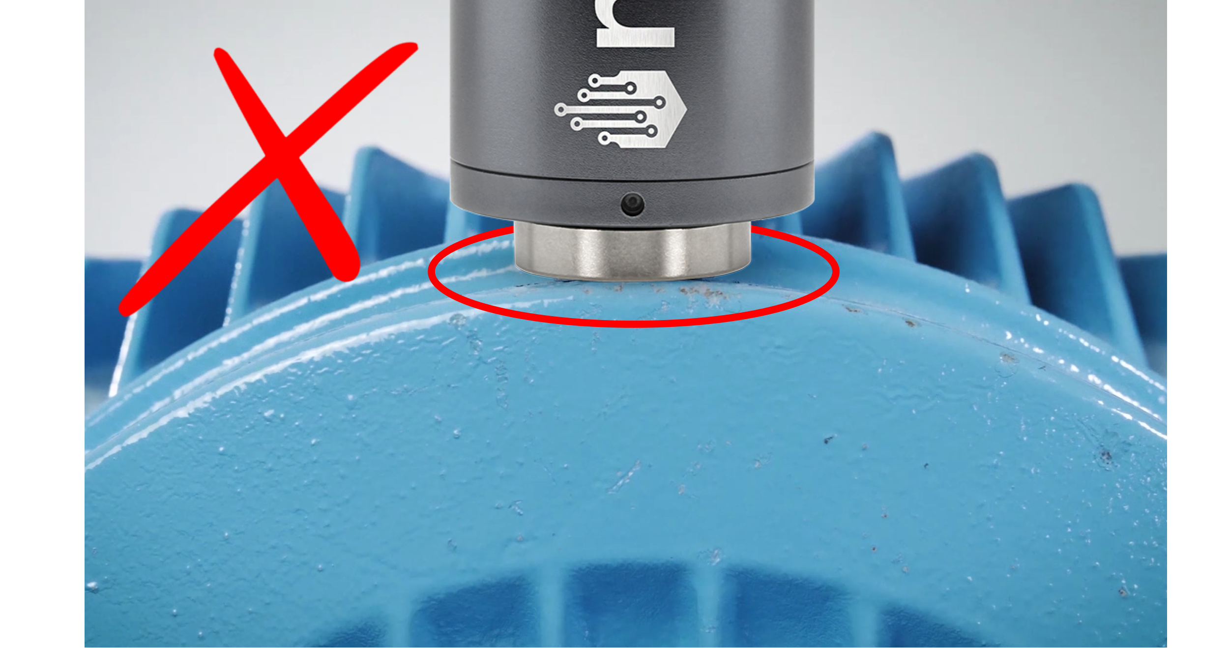 NCD Flat Magnet on Curved Surface Example