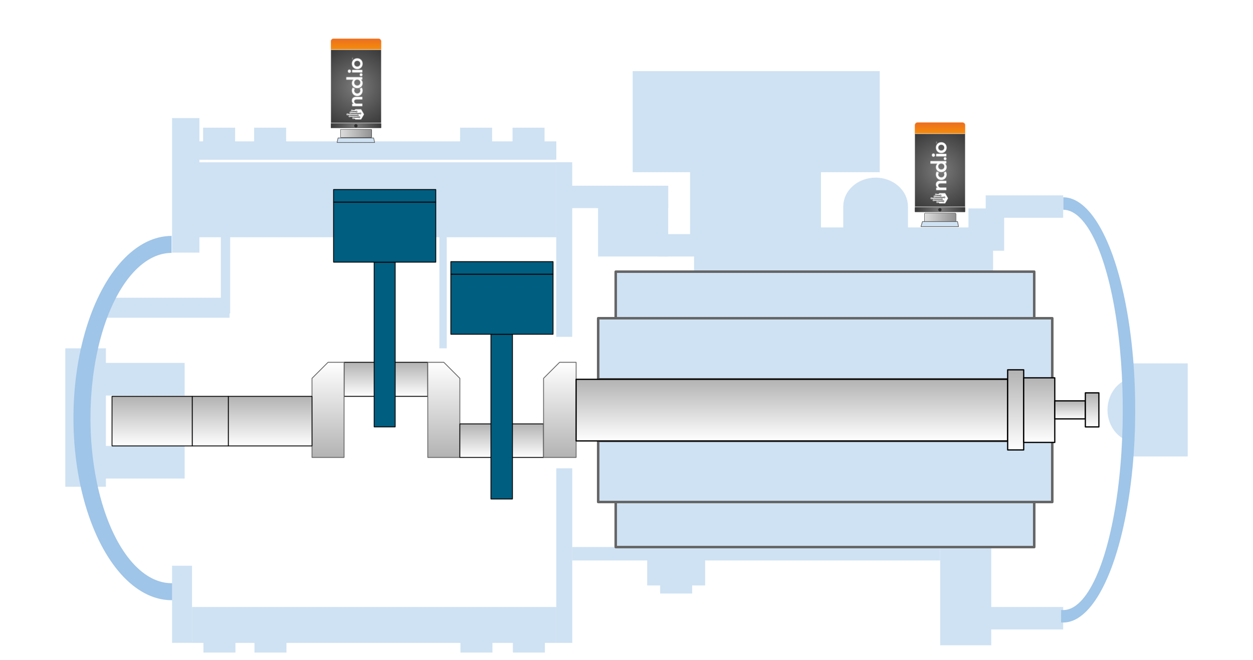 NCD Semi-Hermetic Compressor Vibration