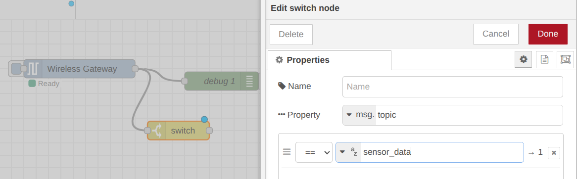 NCD to Tulip Guide - Filter by sensor data