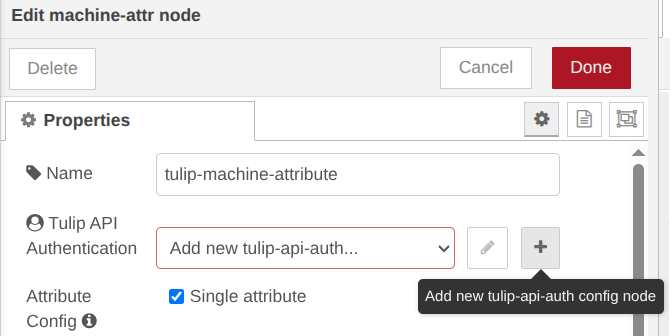 NCD to Tulip Guide - Add tulip configuration node