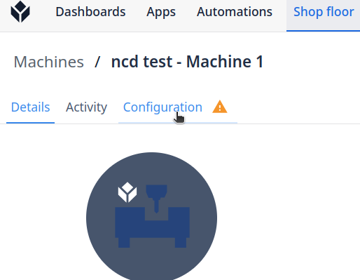 NCD to Tulip Guide - Machine 1 Configuration