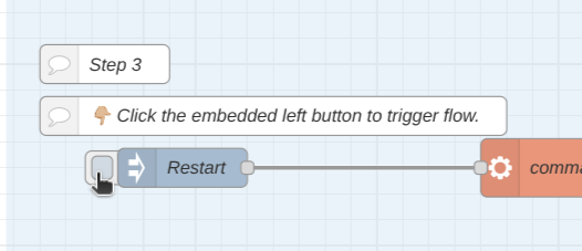 NCD Update Library Restart Flow Trigger node