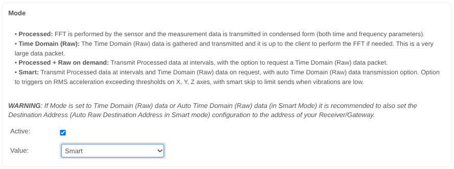NCD Type 127 Sensor Specific Configuration Example 1