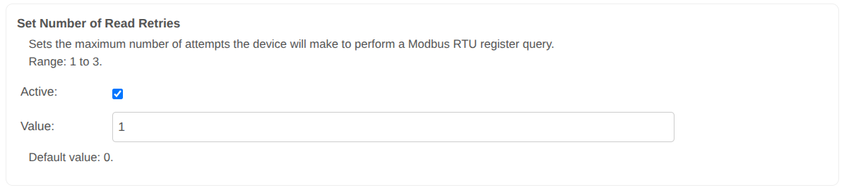 NCD 539 Set Number of Read Retries