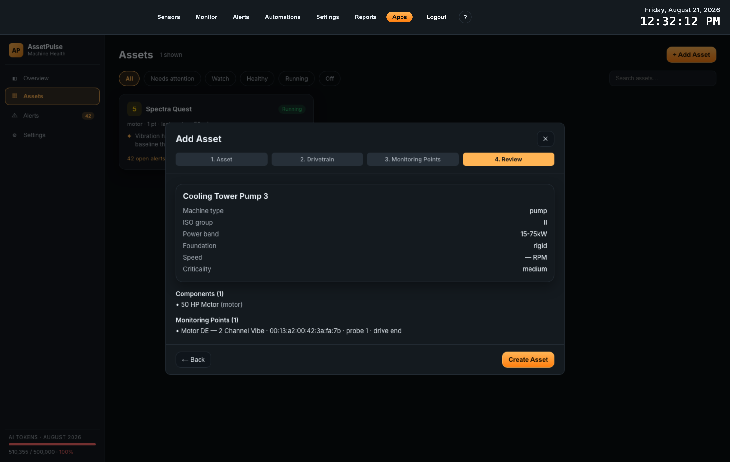 assetpulse atrium app guide 07 add asset step 4 review