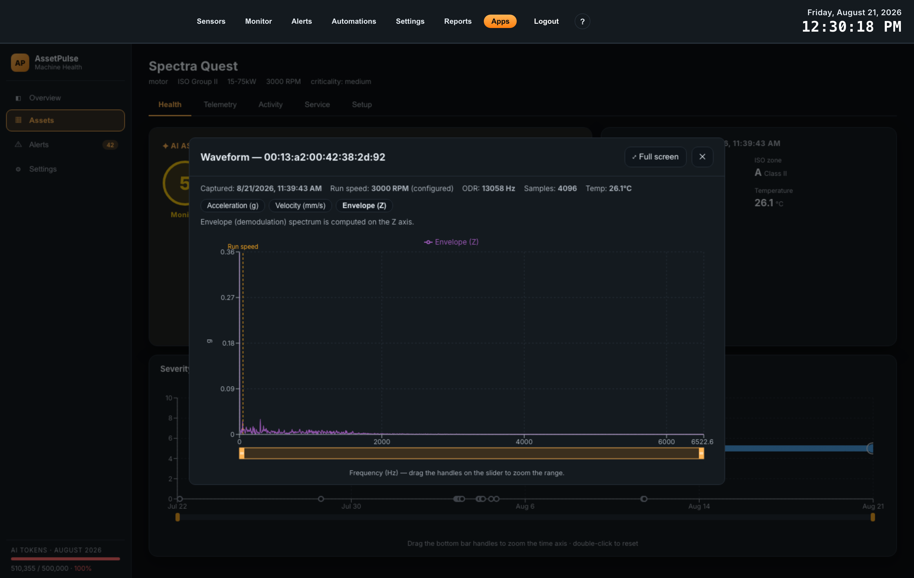 assetpulse atrium app guide 16 waveform envelope