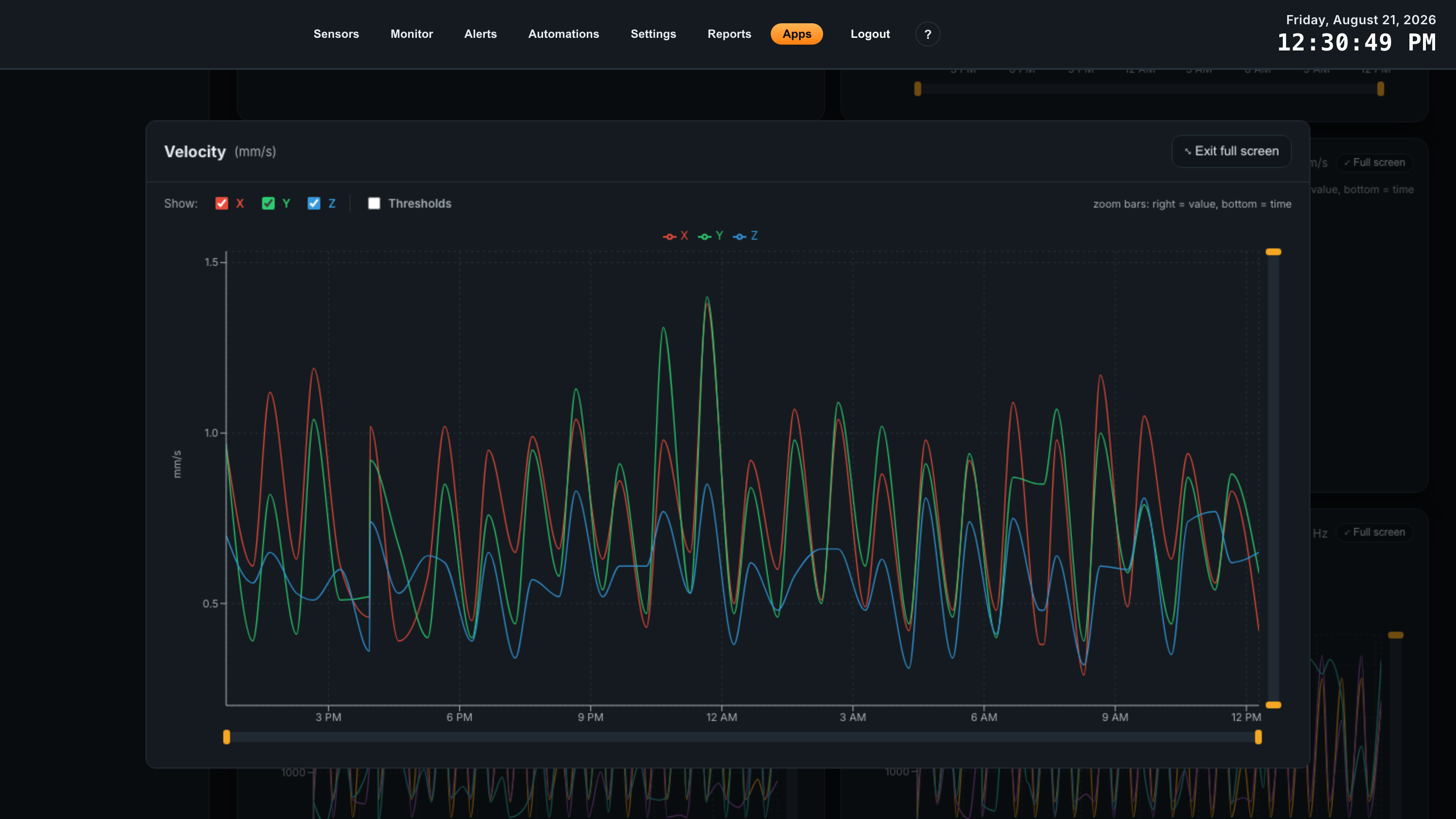 assetpulse atrium app guide 19 telemetry full screen