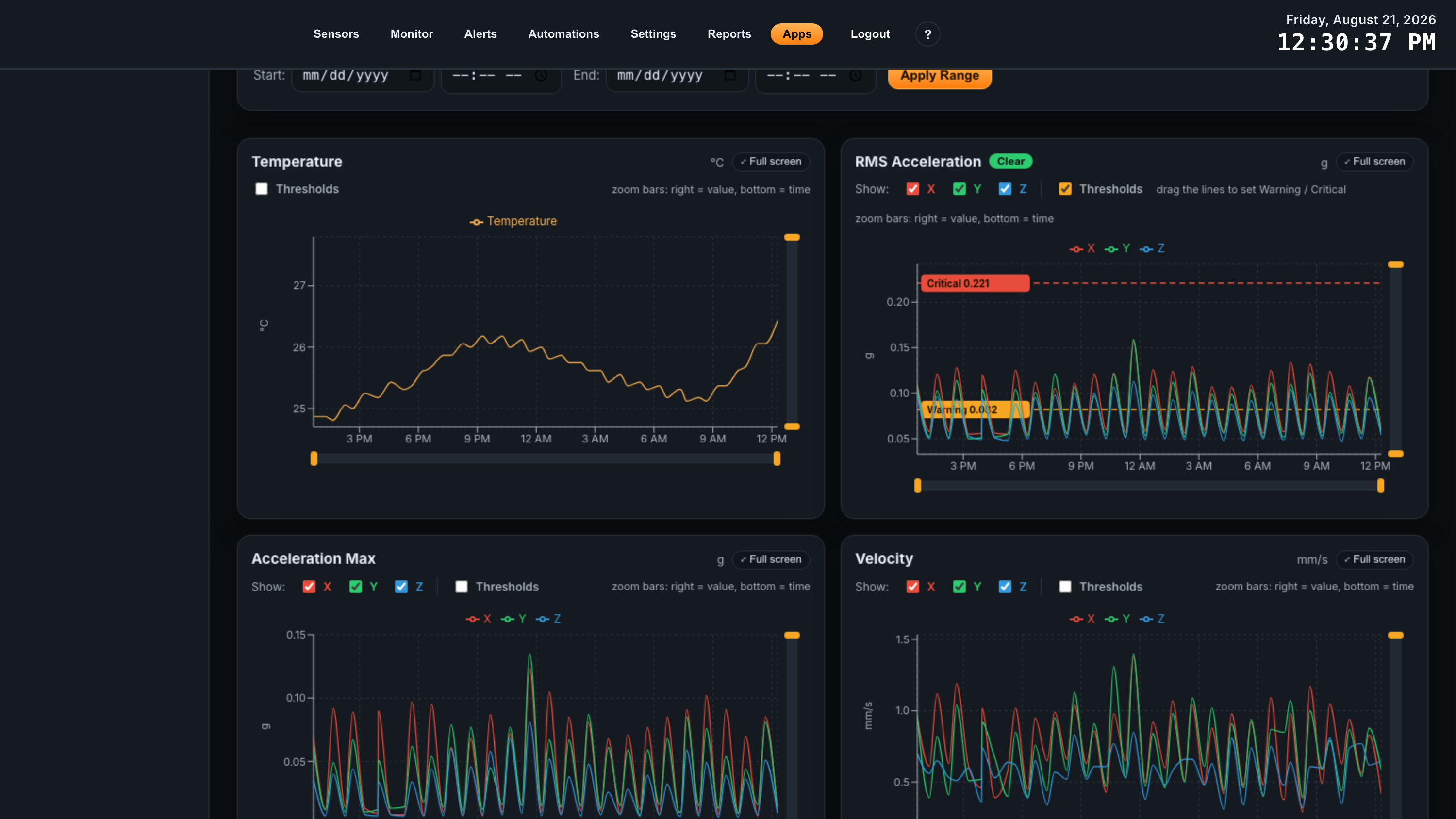 assetpulse atrium app guide 20 telemetry thresholds